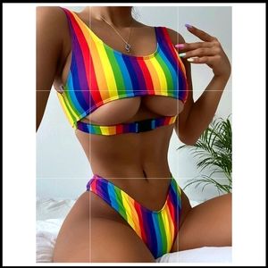 Rainbow bikini
